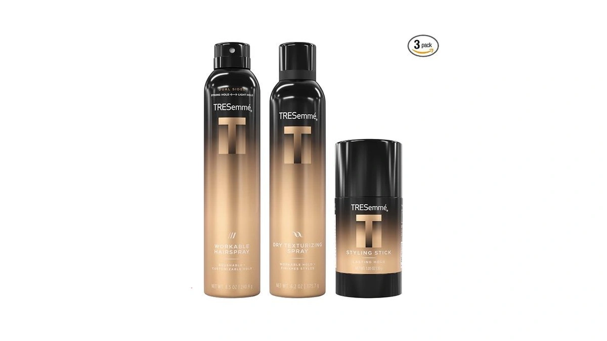 TresemmΓ© Workable Hairspray, Dry Texturizing Spray, And Instant Fix Styling