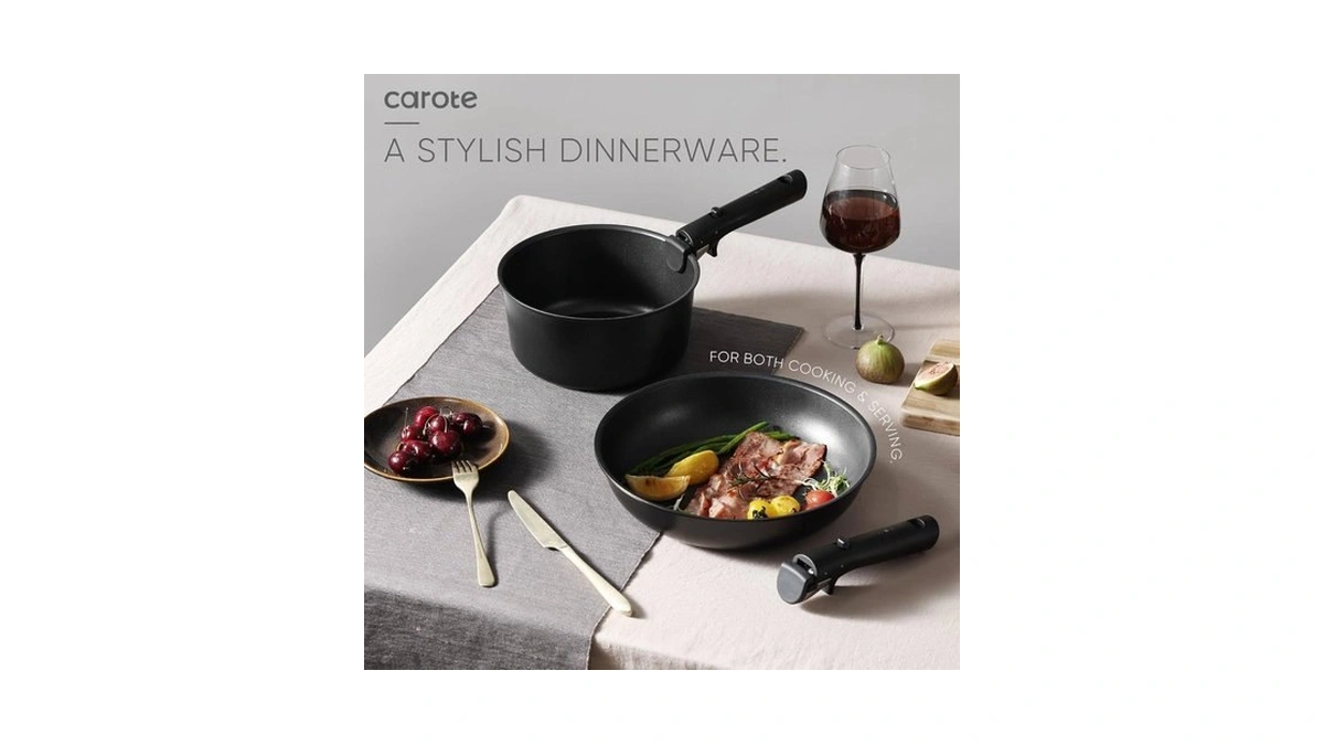 Carote 19pcs Pots And Pans Set Non Stick, Cookware Set