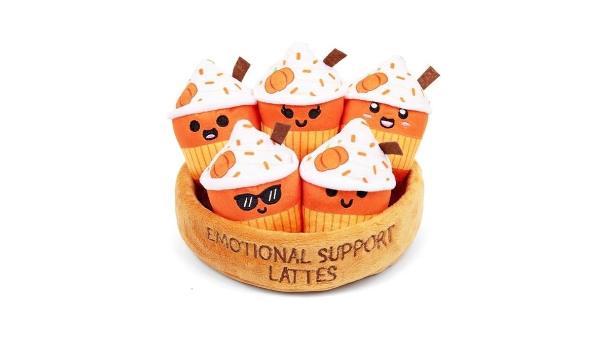 Emotional Support Lattes By Relatable, Soft & Cuddly Fall Plushies