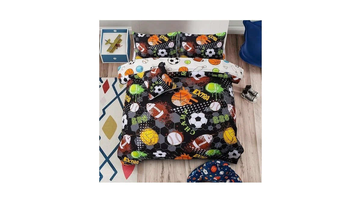 A Nice Night 6pcs Bed In A Bag Twin Sports
