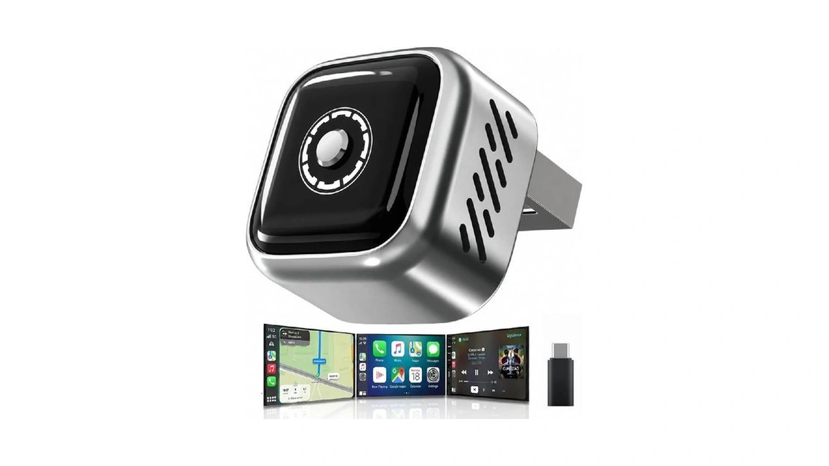 2026 Upgraded Wireless Carplay Adapter With Buttons For Privacy Call