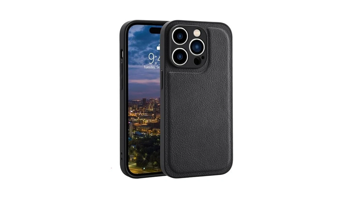 Maycari Compatible With Iphone 16 Pro Max Leather Phone Case