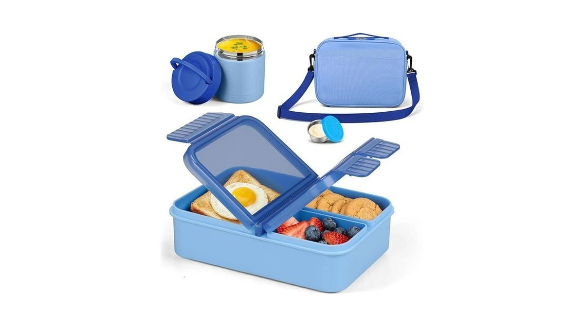 Snack Box Container Set With 10.5oz Soup Thermo For Kids