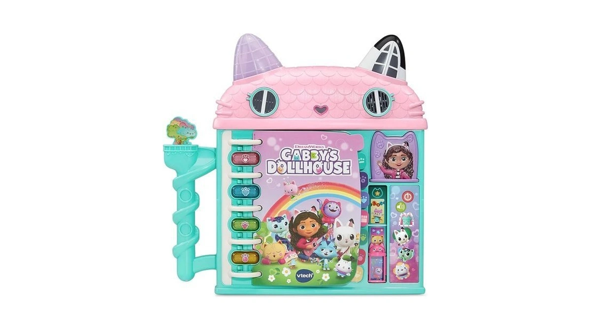 Vtech Gabbyβs Dollhouse Cat-a-vator Discovery Book