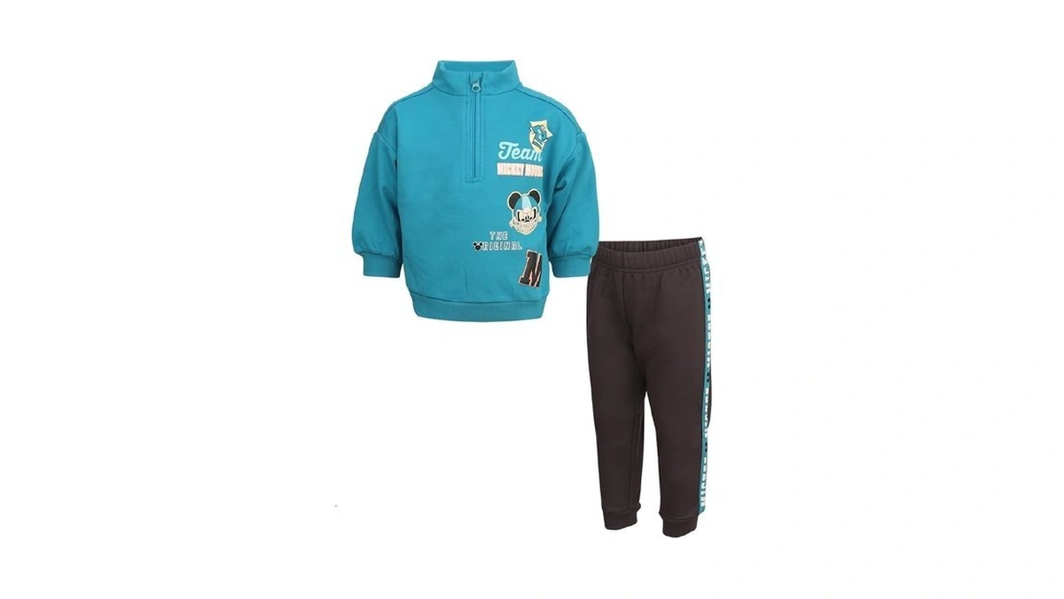 Magic Threadz Disney Clothes Baby Boys Quarter Zip Fleece Sweatshirt