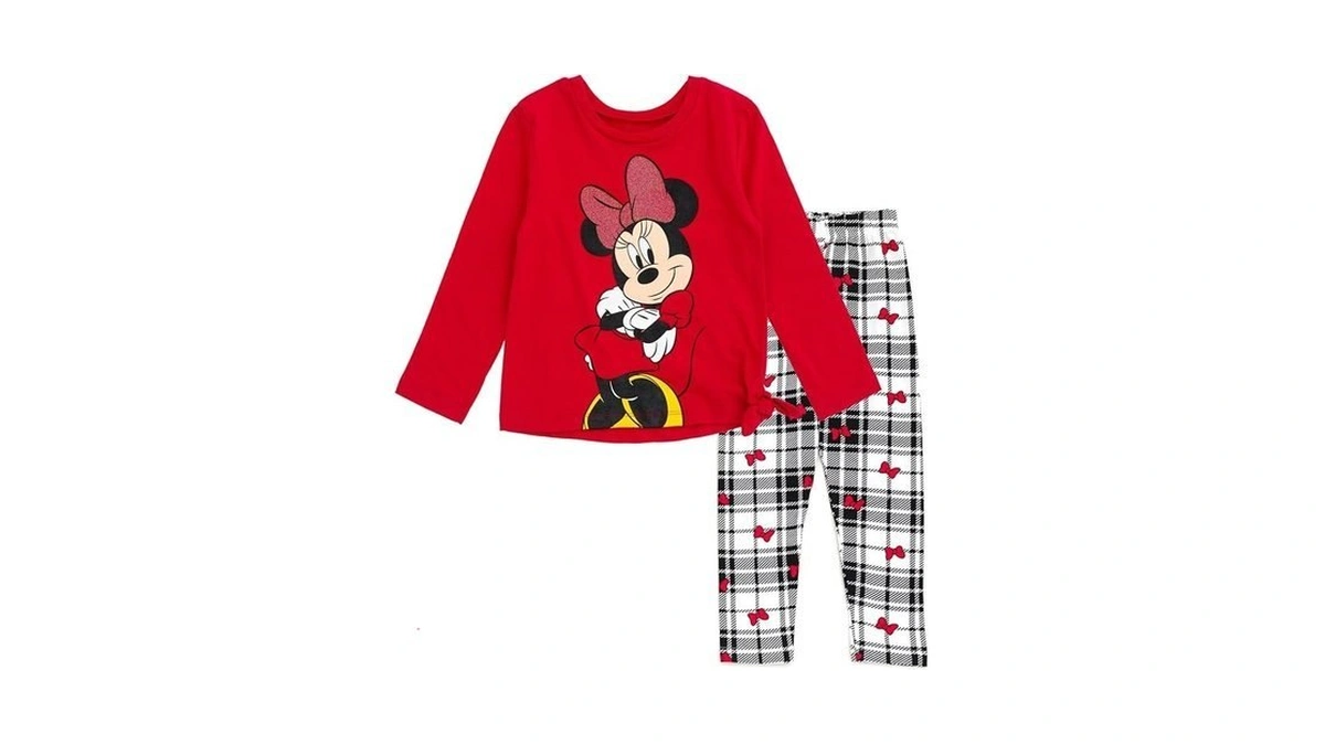 Disney Minnie Mouse Toddler Girls T-shirt And Leggings Outfit Set