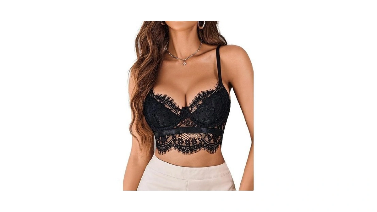 Avidlove Lace Bralettes For Women Y2k Strap Bustier Cami Top