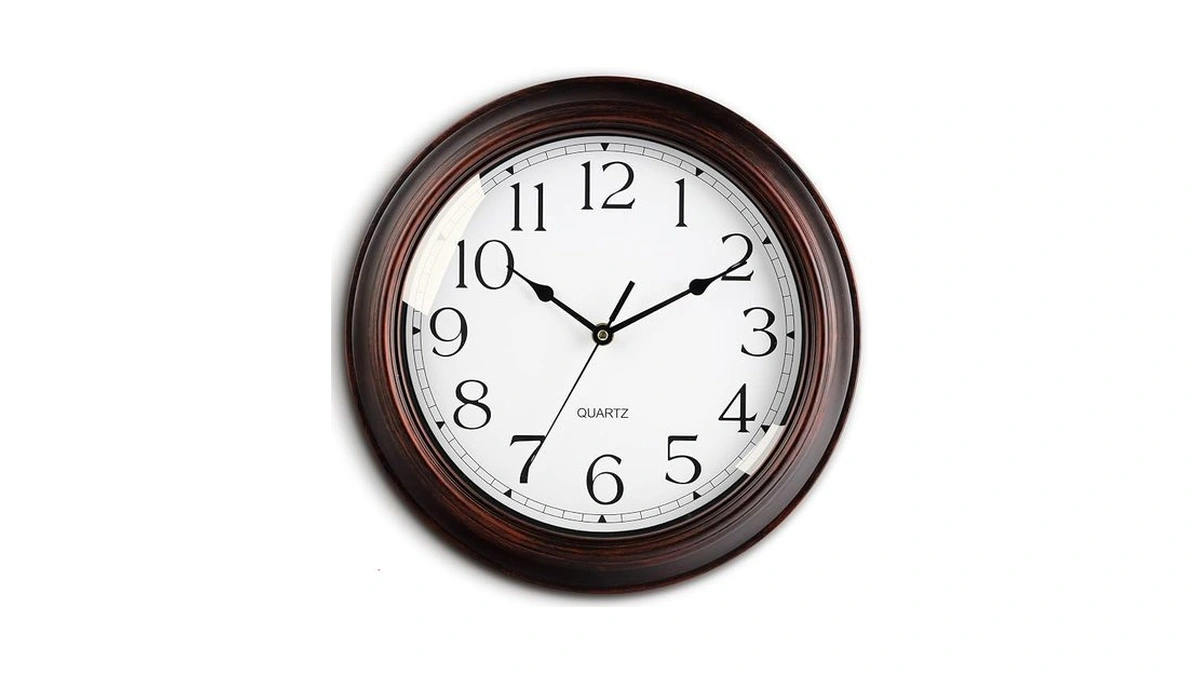 Kecyet Wall Clocks Battery Operated Silent Non-ticking Wall Clock 8.5
