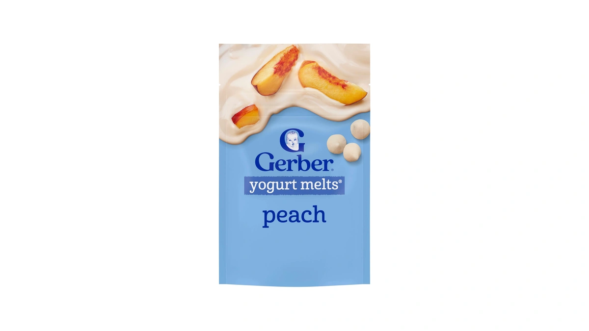 Gerber Baby Snacks Yogurt Melts, Peach, 1 Ounce (pack Of
