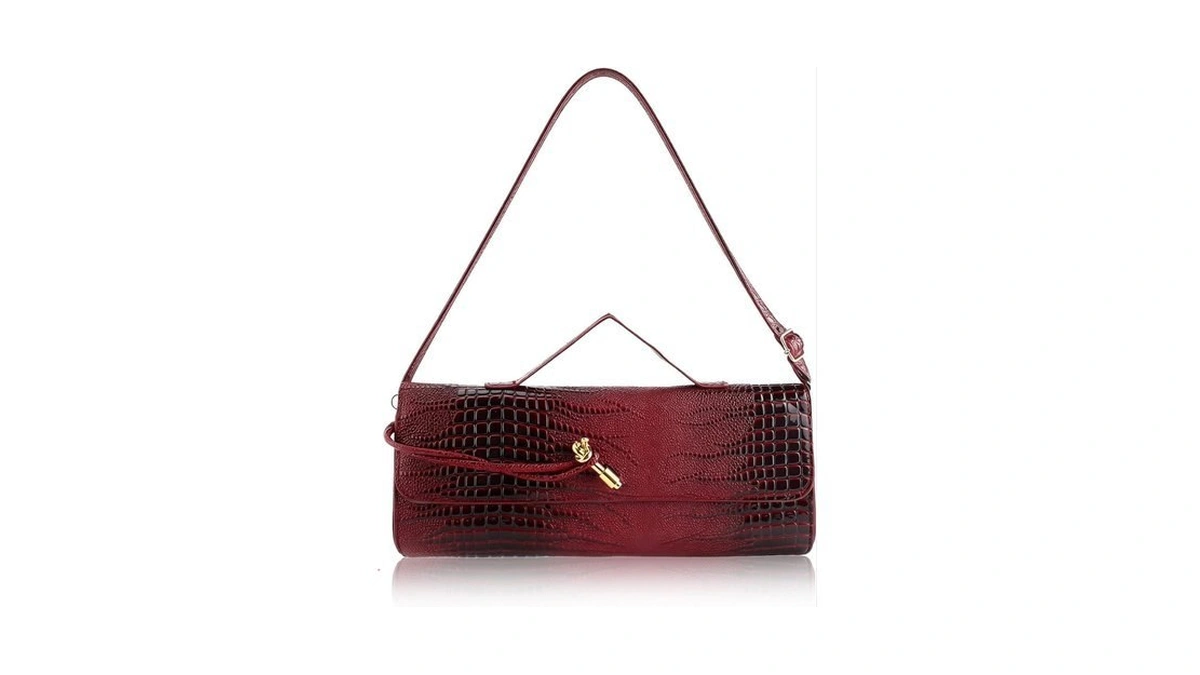 Bwkunolf Evening Clutch For Women Crocodile Print - Pu Leather