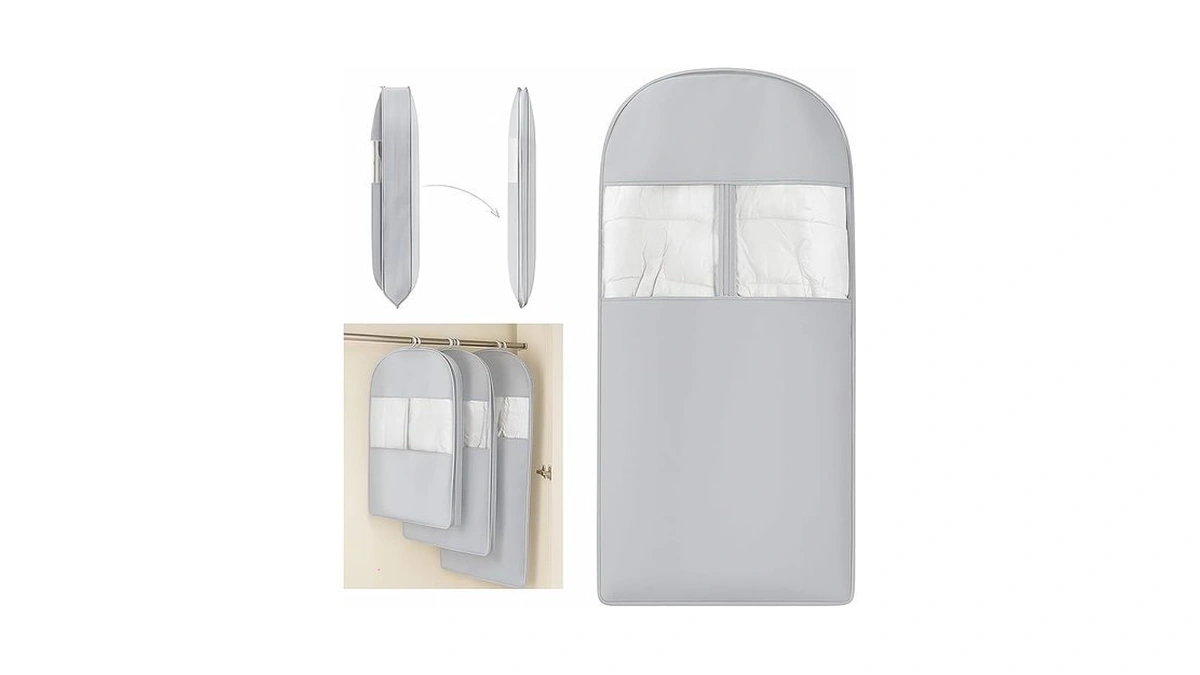 Naturenook Space Saving Hanging Compression Garment Bag With Zipper For