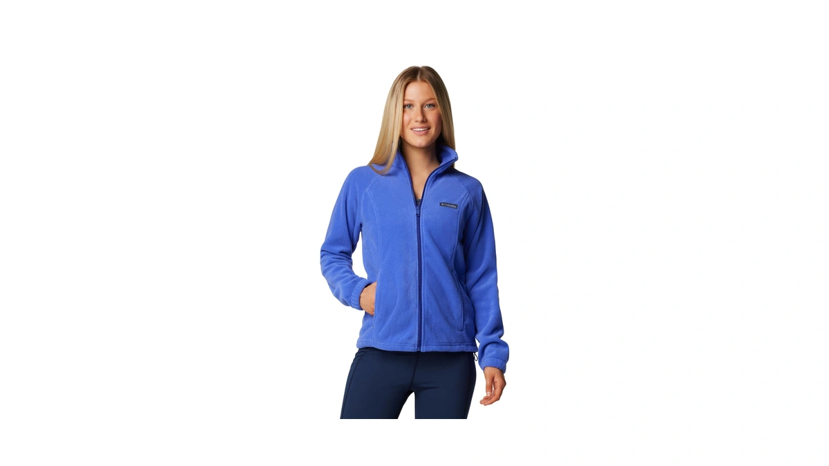 Columbia Womens Benton Springs Full Zip Fleece Jacket, Clematis Blue,
