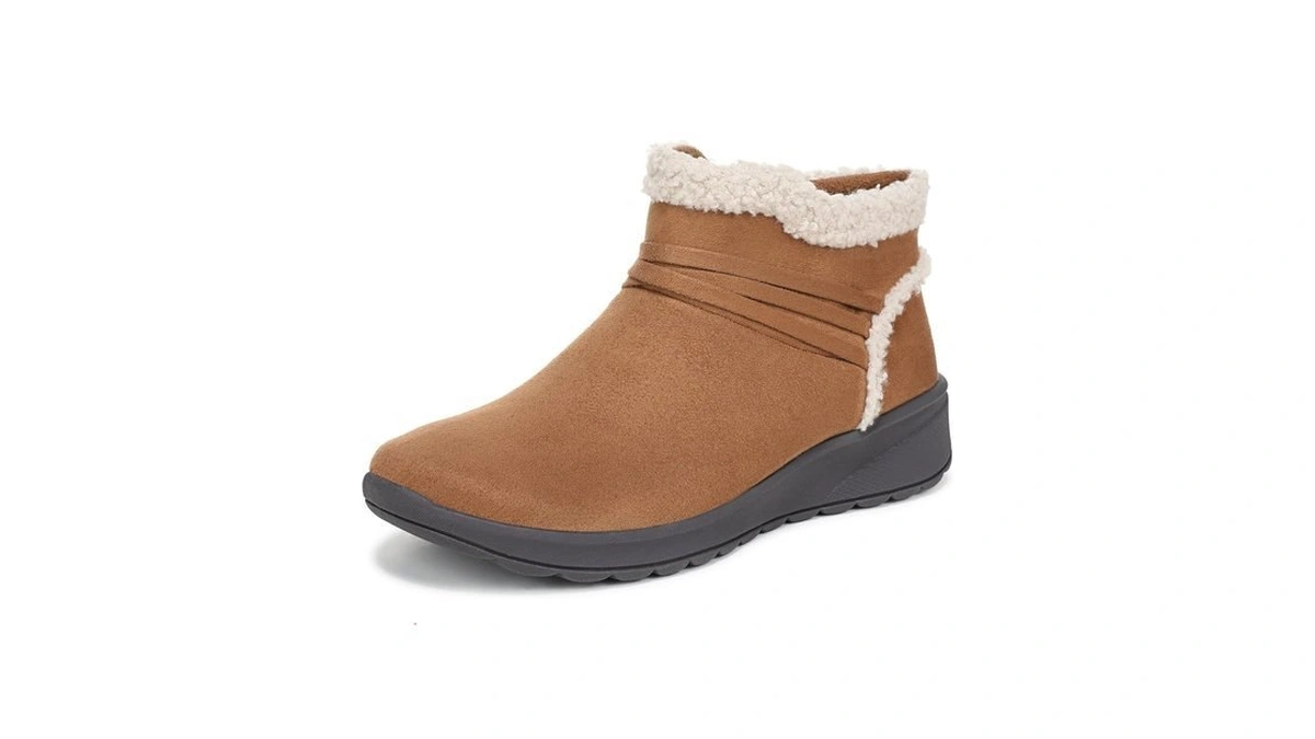 Lifestride Women's Glendale Ankle Boot Dark Tan 7 W