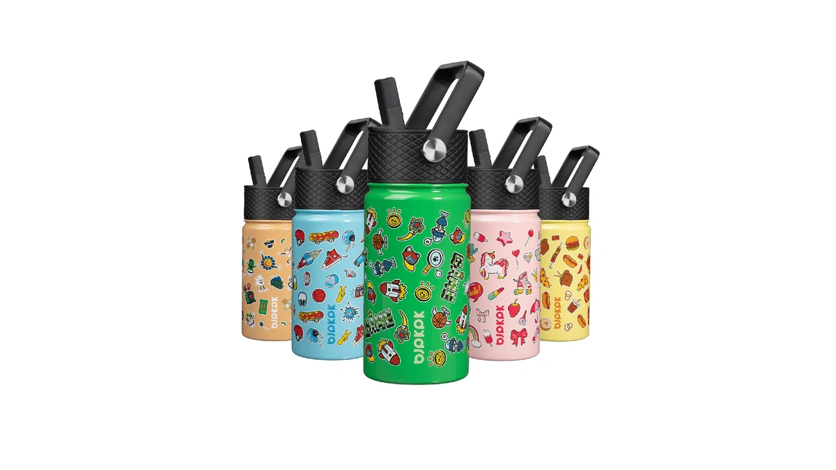 Amazon : Bjpkpk Insulated Water Bottle With Straw