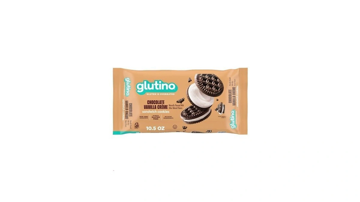 Glutino Chocolate Vanilla Creme Cookies, 10.5 Oz