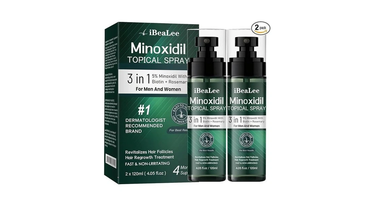 Ourmust 5% Minoxidil For Men And Women Hair Growth, Minoxidil