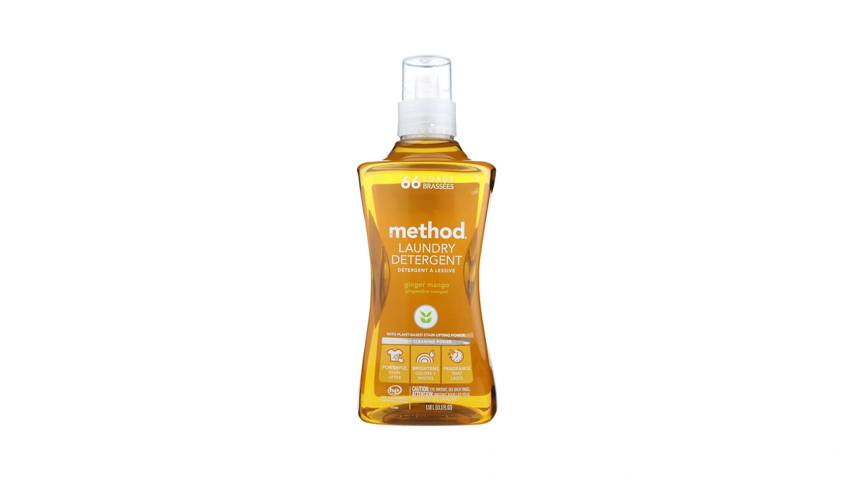 Method Liquid Laundry Detergent, Ginger Mango, 66 Loads Per Bottle,
