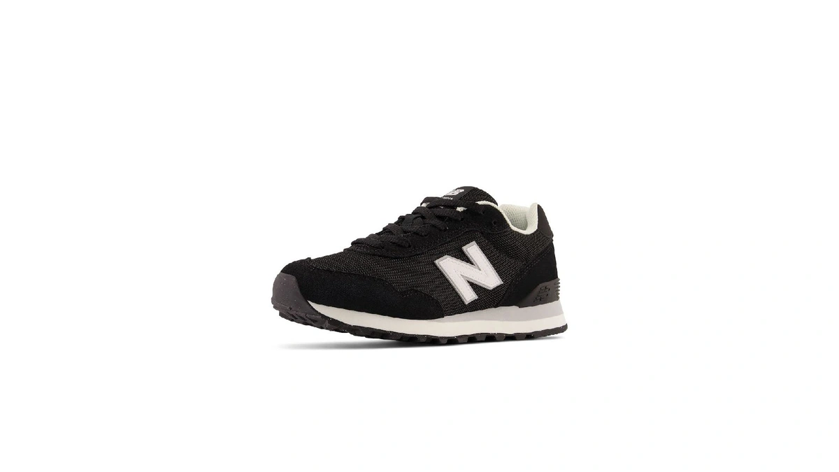 New Balance Women's 515 V3 Sneaker, Black/white/aluminum Grey, 10