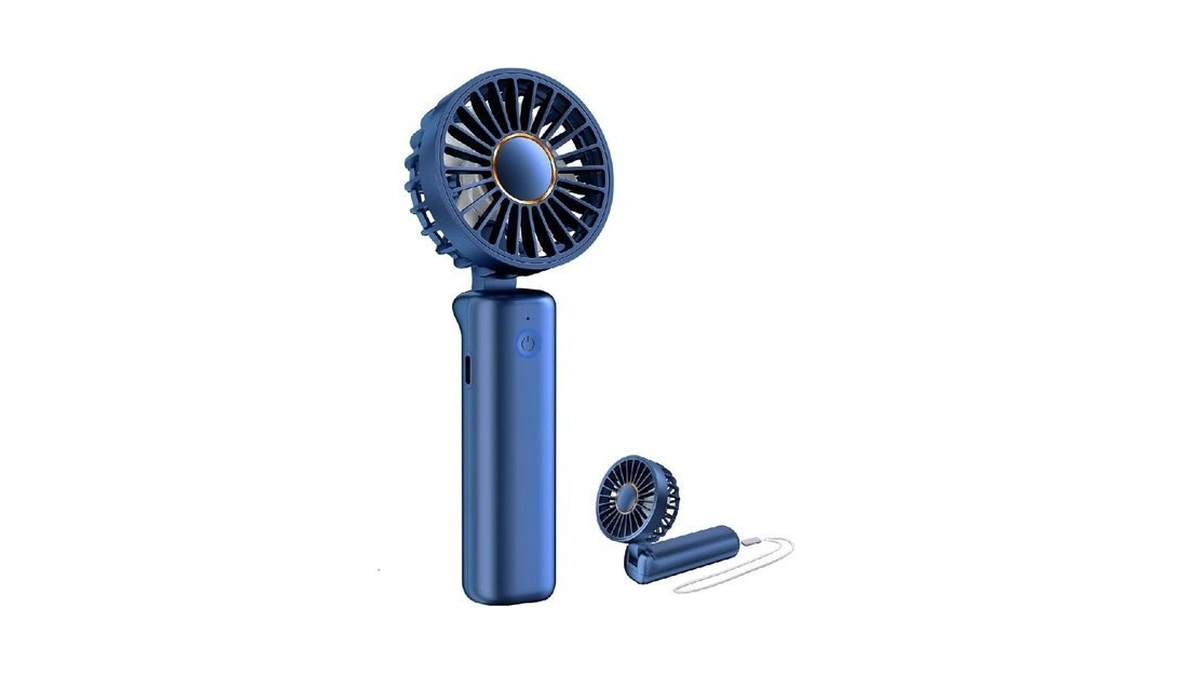 Frsara Portable Handheld Fan Rechargeable, Small Mini Folding Desk Fan