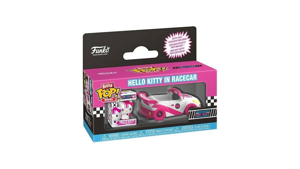 Funko Pop! Bitty Ride: Sanrio- Racecar With Hello Kitty -