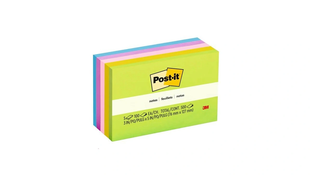 Post-it Notes, 3x5 In, 5 Pads, America's #1 Favorite Sticky