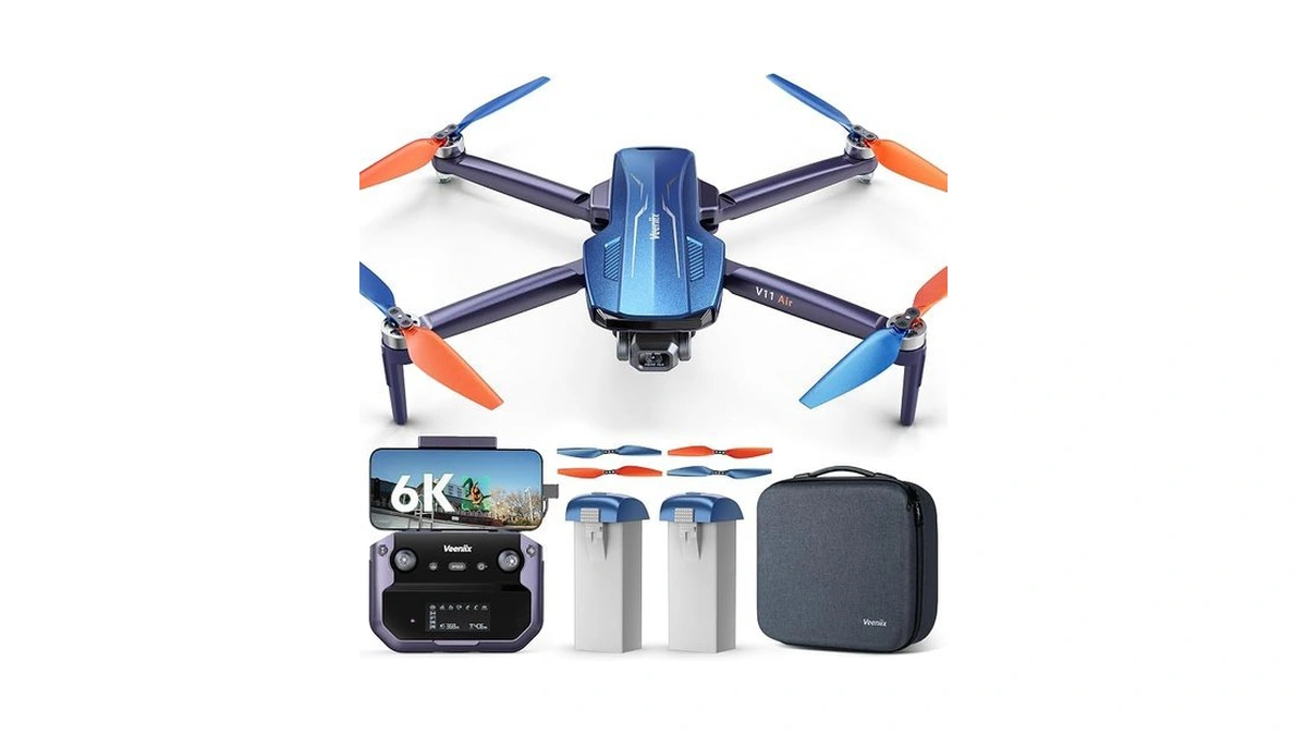 Veeniix V11air 6k Drone With Camera For Adults, 3-axis Gimbal