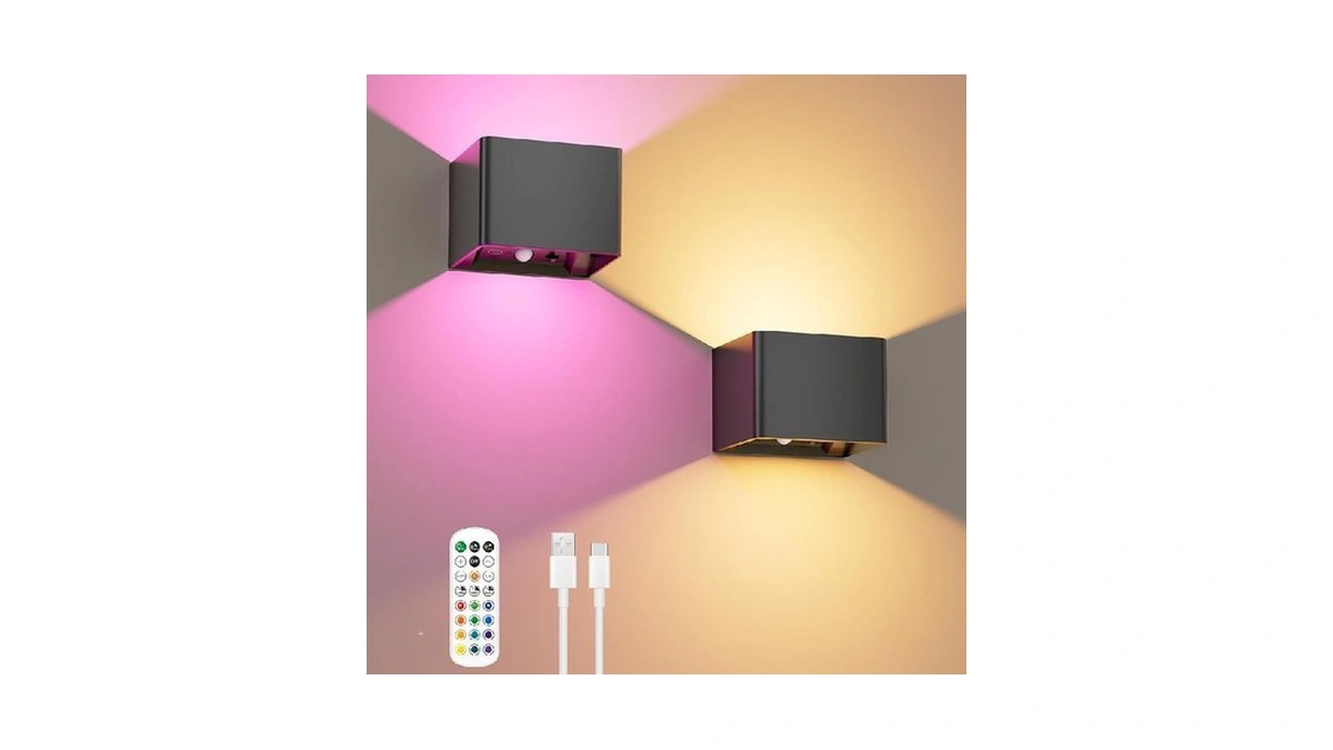 Imaihom Motion Sensor Wall Lights With Remote, 5000mah Rechargeable Battery