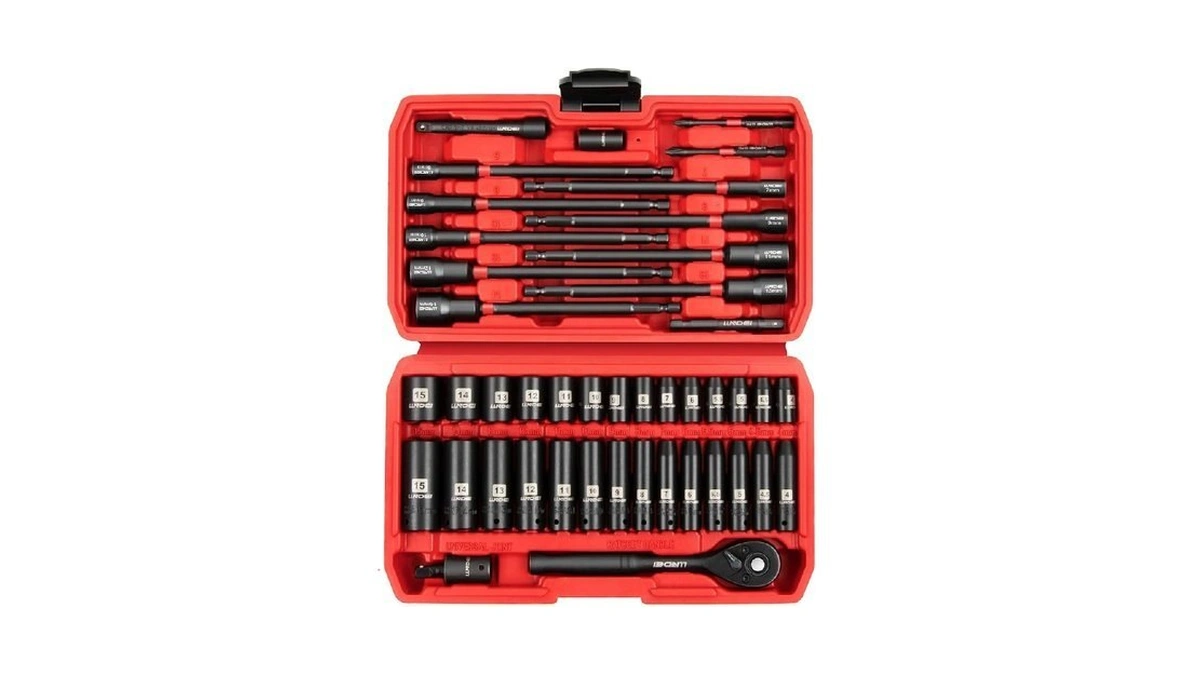 Llndei 1/4" Drive Socket Set & Nut Driver Set 44pcs,