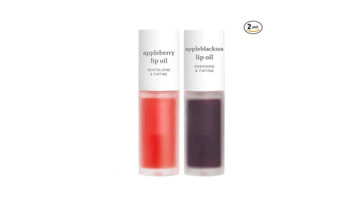 Nooni Korean Lip Oil Set - Appleberry & Appleblacktea -