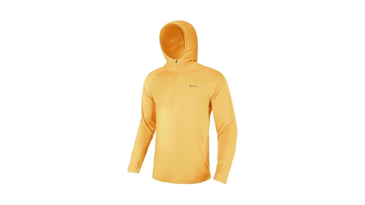 Sg Edge Men's 1/4 Zip Long Sleeve Rash Guard Hoodie