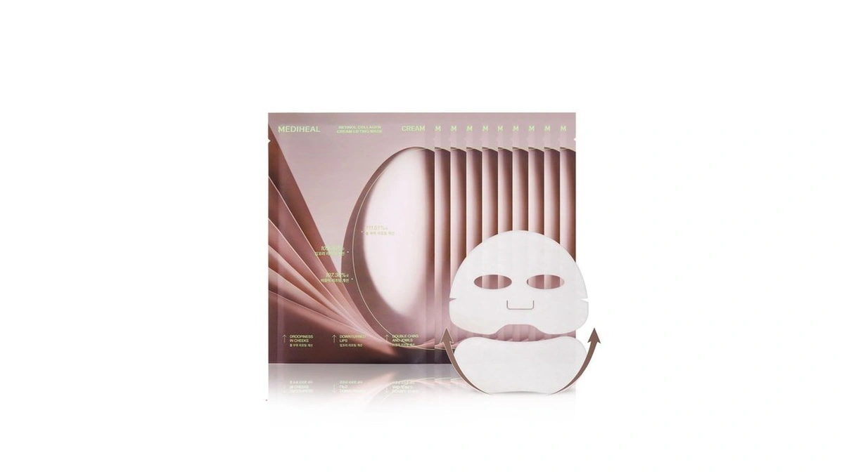 Mediheal Retinol Collagen Cream Lifting Mask (4 Counts) For V