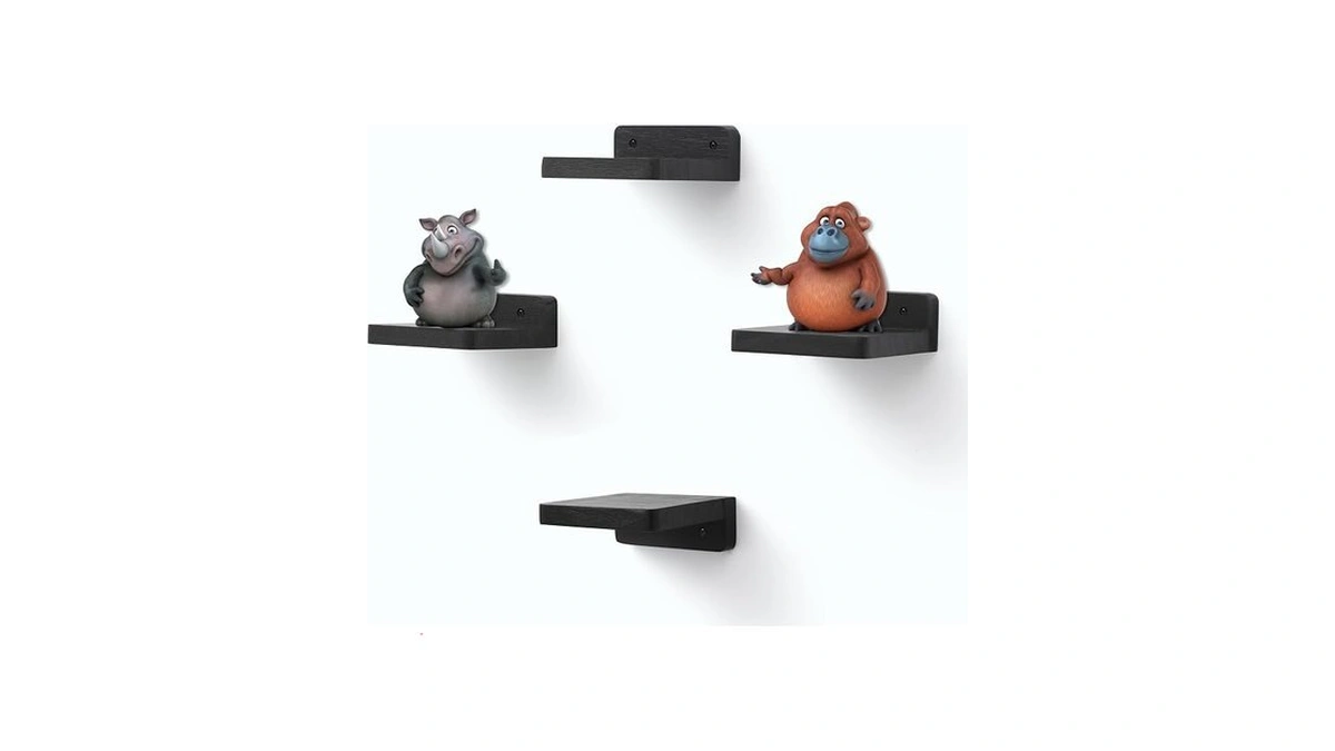 Niubest Small Floating Shelf, 4x4 Inch Display Ledges For Wall,mini