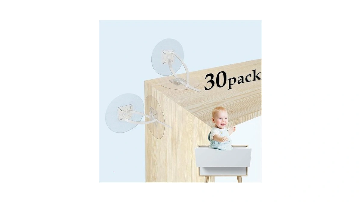 Furniture Anchors (30 Pack) No Drill Upgraded Straps For Baby
