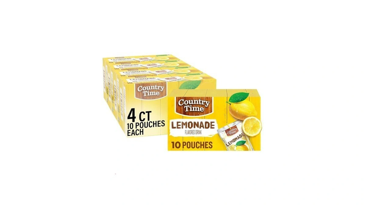 Country Time Lemonade Ready To Drink Flavored Drink Pouches, 40