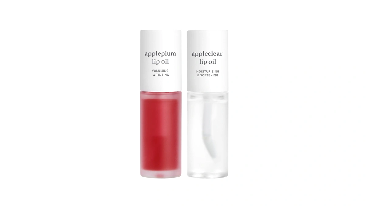 Nooni Korean Lip Oil Set - Appleplum & Appleclear -