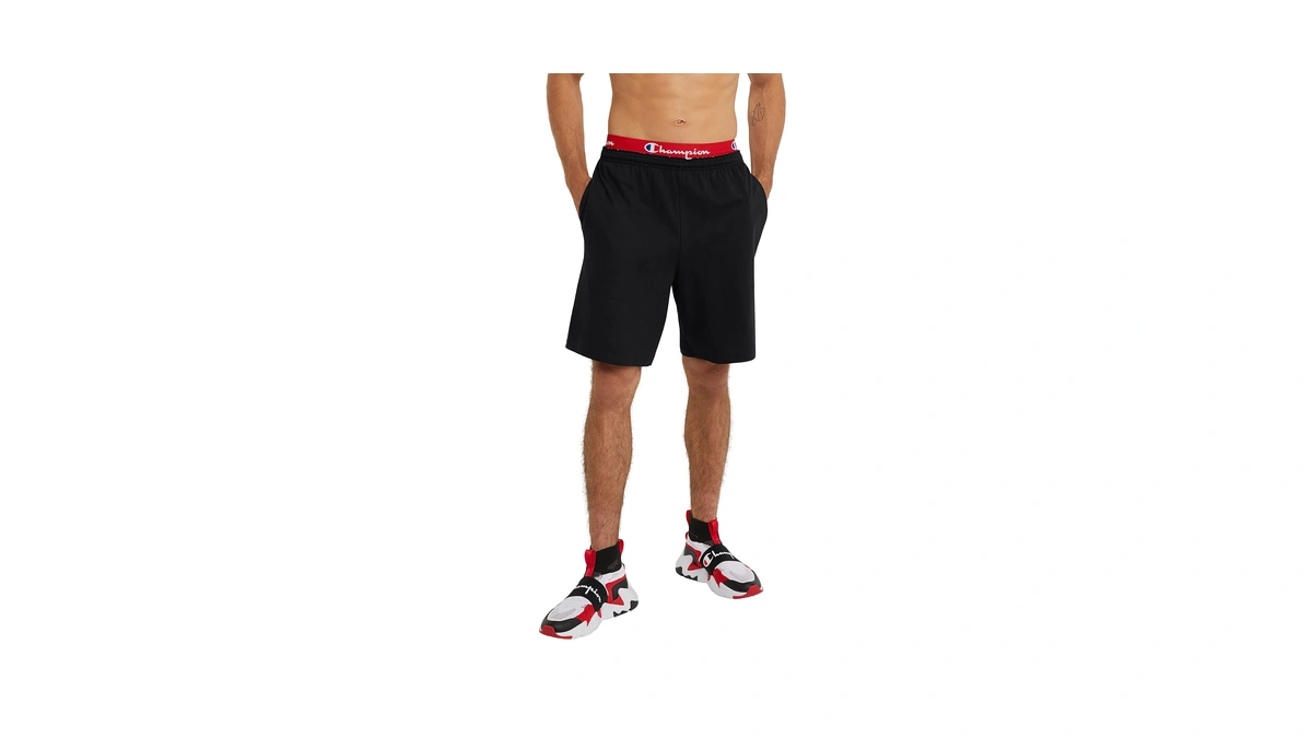 Champion Men's Lounge Shorts, Standard Fit, 9 Inch Inseam, Lightweight