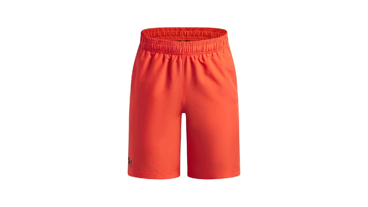 Under Armour Boys' Performance Woven Shorts, (690) Venom Red /