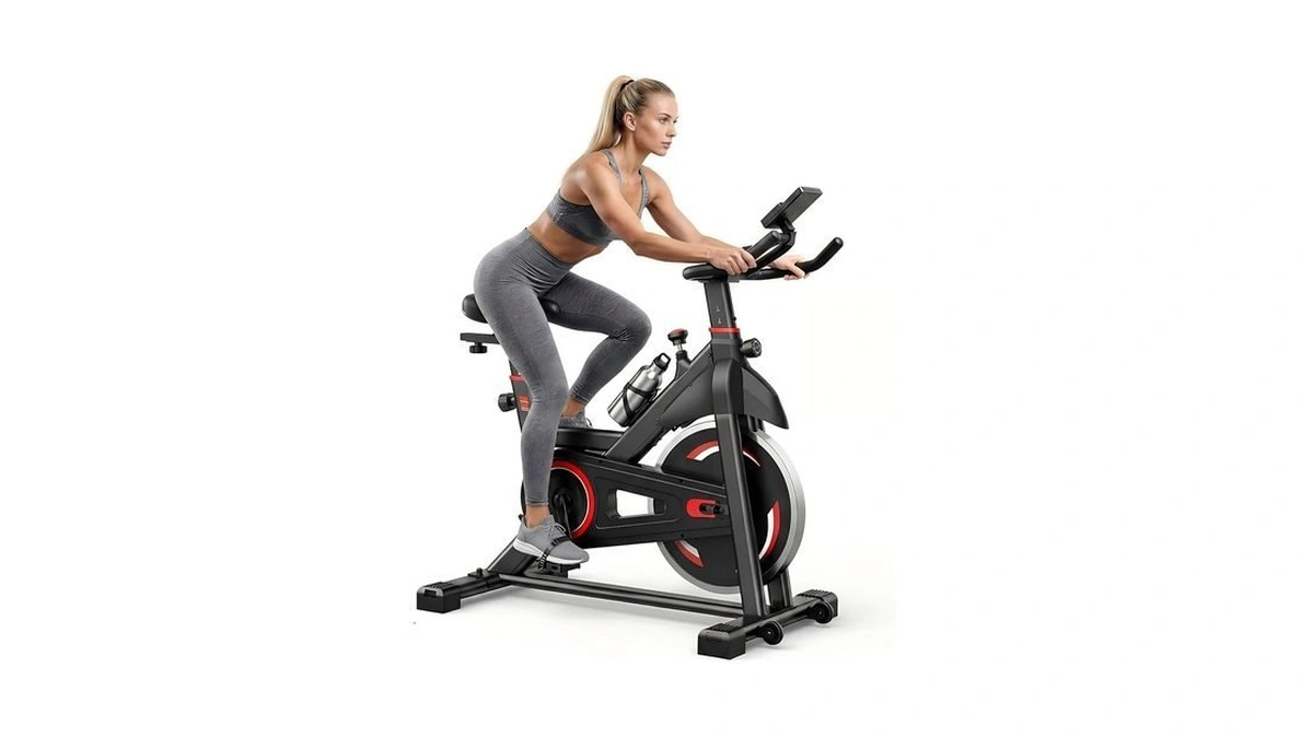 Newbulig Exercise Bike With App, Stationary Bikes For Home, Workout