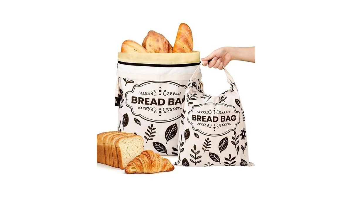 Opvener 2 Pack Xlarge Beeswax Bread Bags For Homemade Bread,16.75