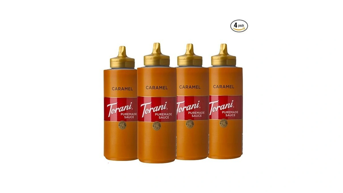 Torani Puremade Sauce, Caramel, 16.5 Ounces(pack Of 4)