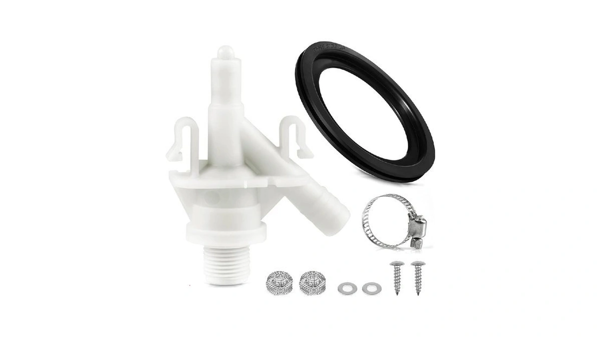 Rakiyada Upgraded Rv Toilet Valve Replacement Kit Compatible With Dometic