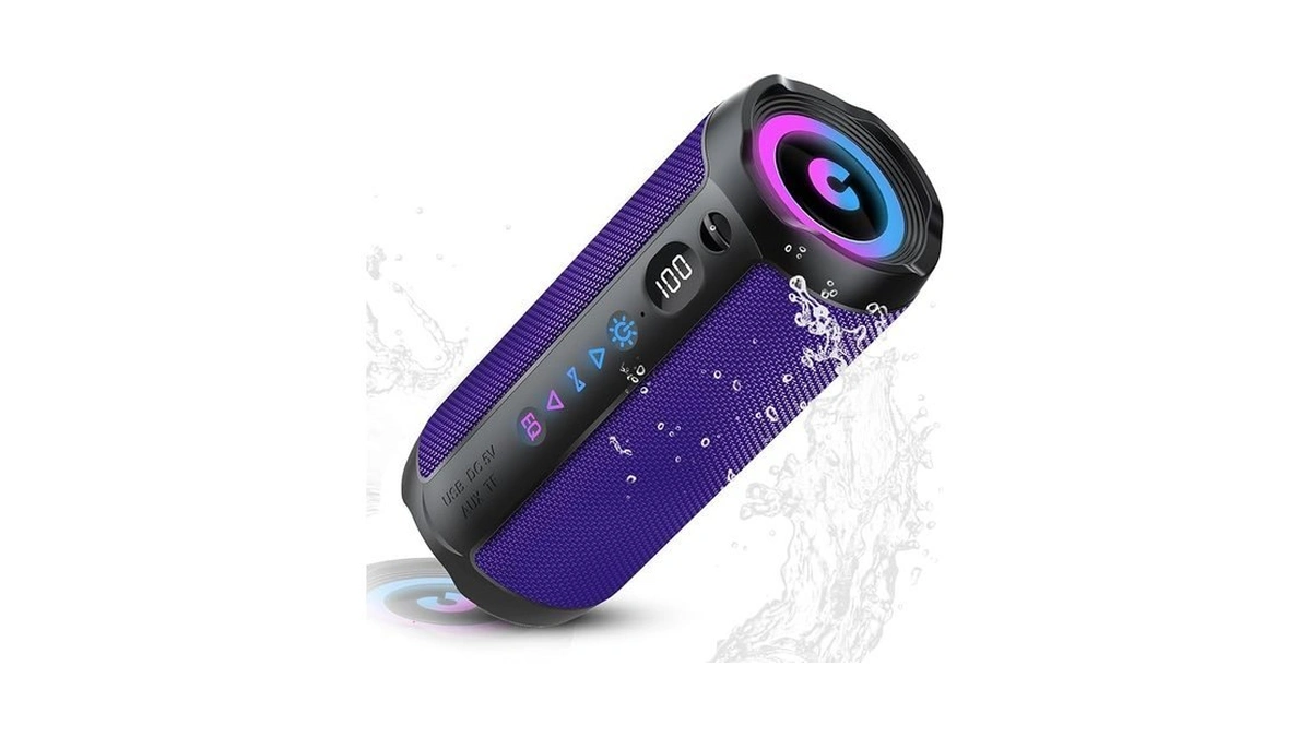 Coioc Portable Bluetooth Speaker, Bluetooth 5.4 Speaker, Dual Speaker With