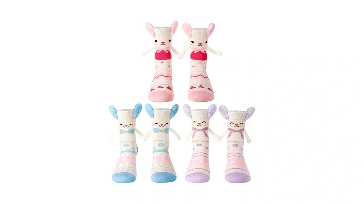 Holding Hands Cartoon Socks