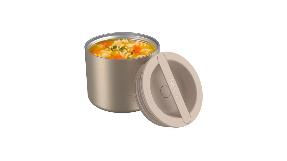 Bentgo Stainless Steel Insulated Food Container - Leak-proof, Triple-layer Insulation,