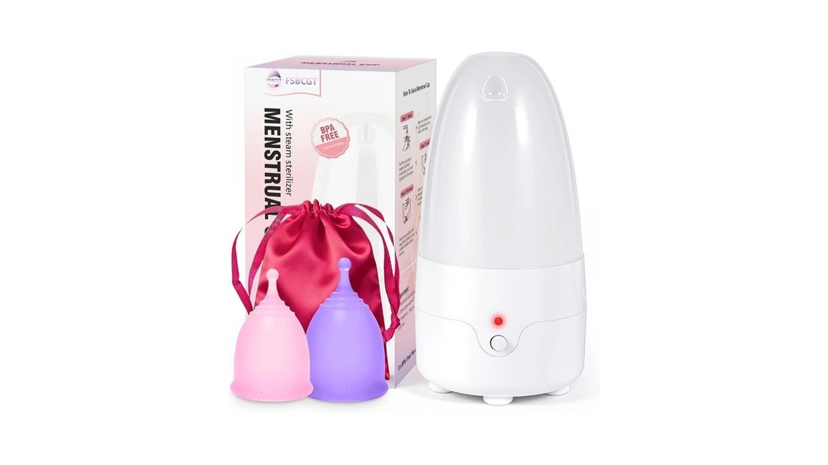 Fsbcgt Menstrual Cup Steamer Sterilizer With S&l Size Reusable Period