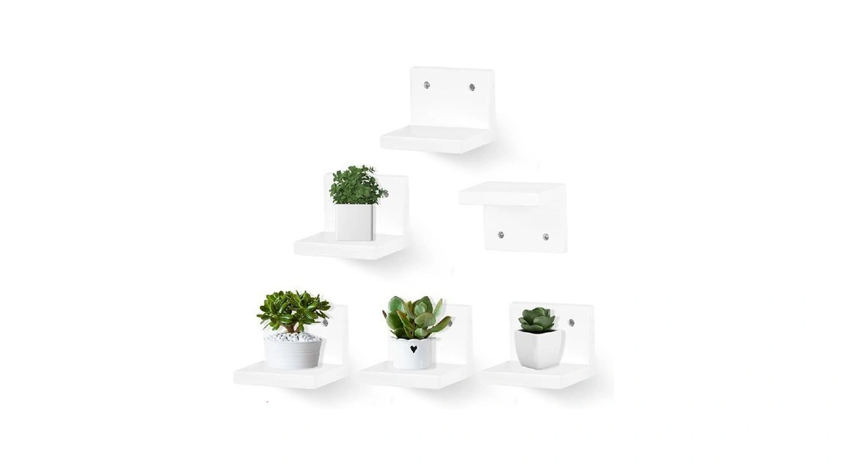 Niubest Small Floating Shelf For Wall Set Of 6,mini Shelves