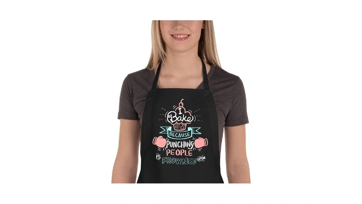 Saukore Funny Baking Aprons For Women Men, Cute Baking Gifts