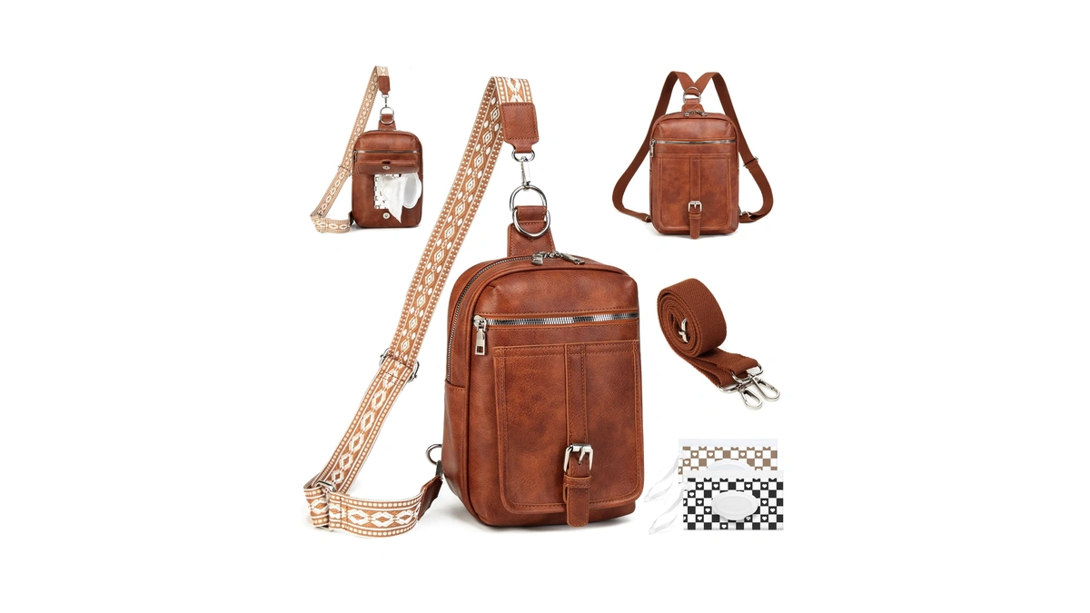 Myhozee 2-in-1 Small Diaper Bag Crossbody For Women & Men,