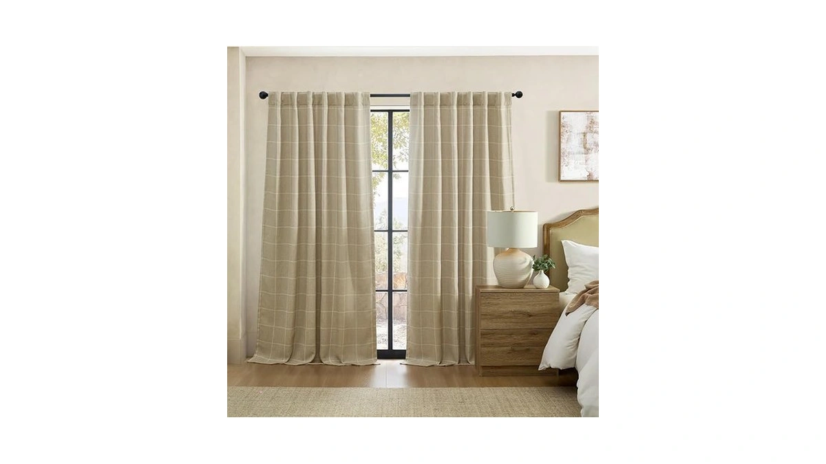 Threadmade Sawyer Window Panel, Sand - 52" W X 95"