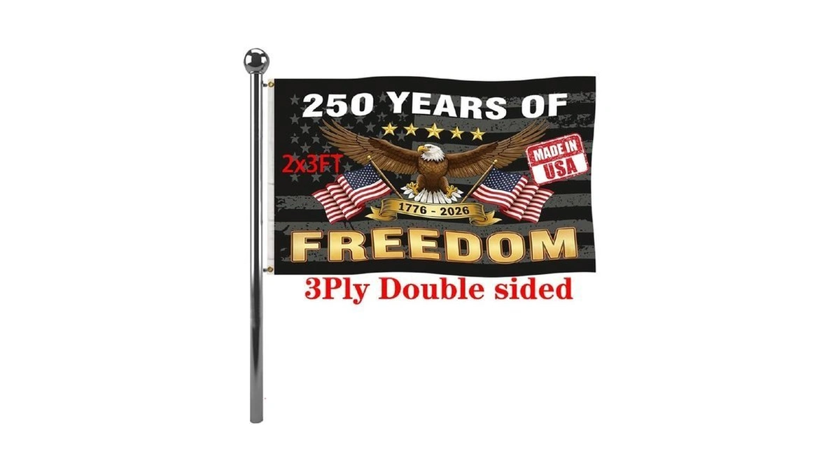 Jayus Double Sided 250th Anniversary American Usa Flags 2x3 Outdoor-